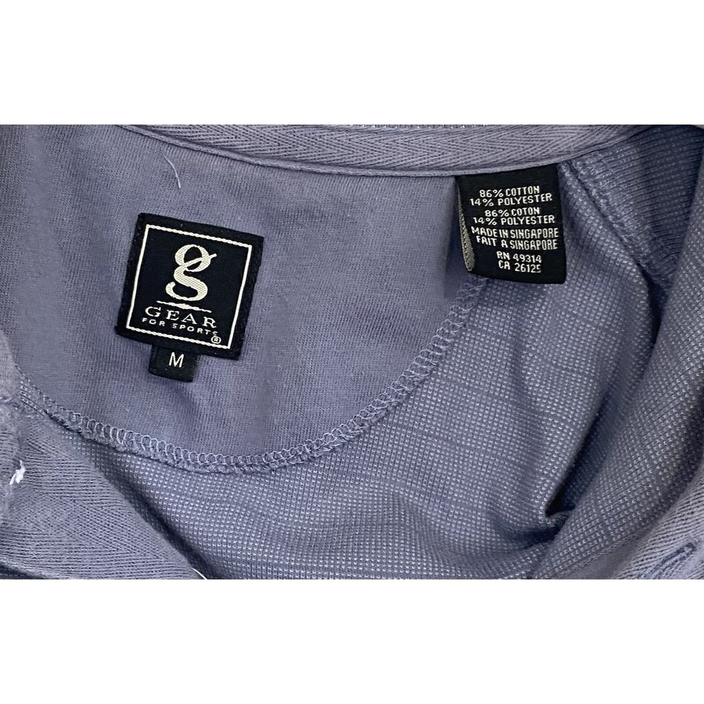 XL Capital Bermuda Open Gear For Sports Grey Size Medium Polo Shirt - Picture 4 of 5